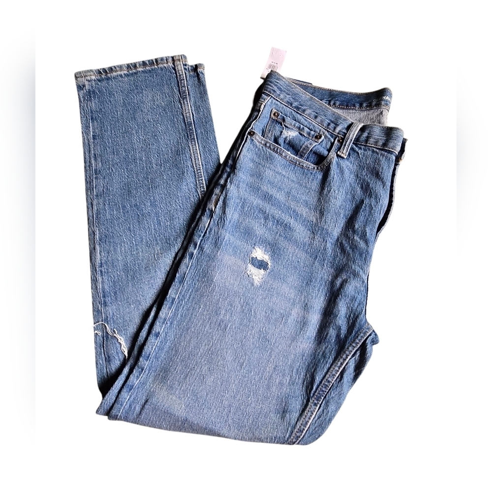 Old Navy Men's Blue Distressed Jeans 36x32 - Picture 3 of 4